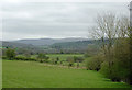 Farmland in the Deuffwrd valley near Beulah, Powys