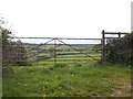 Field and gate above Dean Cross