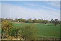 Farmland north of the railway line