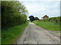 Footpath Selmeston 10b and driveway to Mays Farm