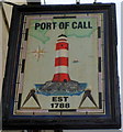 Port of Call pub sign, Bristol