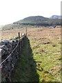 J3531 : Stone wall and path linking Curraghard and Drinnahilly mountains by Eric Jones