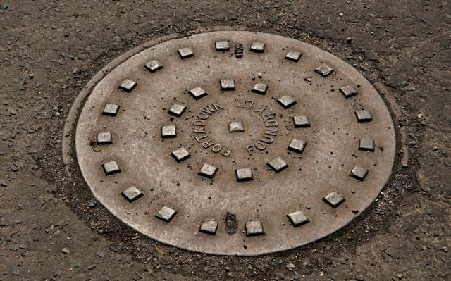 Portadown Foundry manhole cover,... © Albert Bridge :: Geograph Britain ...