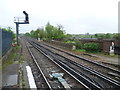 Looking down the line from South Croydon station