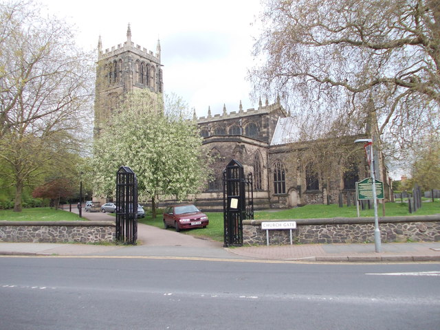 All Saints Church - viewed from Church Gate