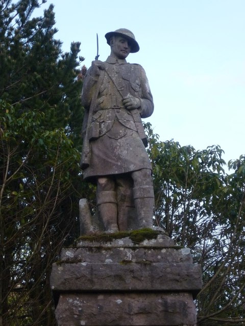 Crianlarich War Memorial statue