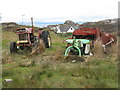 Vintage farm machines at Kintra