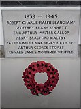SU2423 : All Saints, Whiteparish- 1939/45 memorial by Basher Eyre
