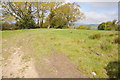 Farmland above the Towy valley