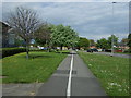 Cycle path beside Tritton Road