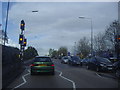 Pedestrian lights on Colchester Road, Harold Wood