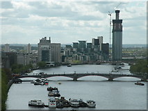 TQ3077 : St George Wharf from the London Eye by Keith Edkins