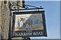 Sign for The Narrow Boat pub