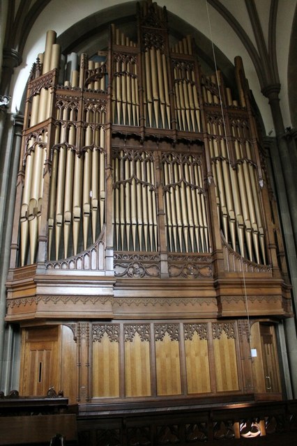 Organ in All saints' church, Bakewell © J.Hannan-Briggs :: Geograph ...