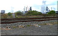SS7787 : Margam Steelworks viewed across railway lines by Jaggery