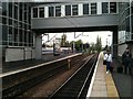 Wolverhampton Station: platform, tracks and footbridge