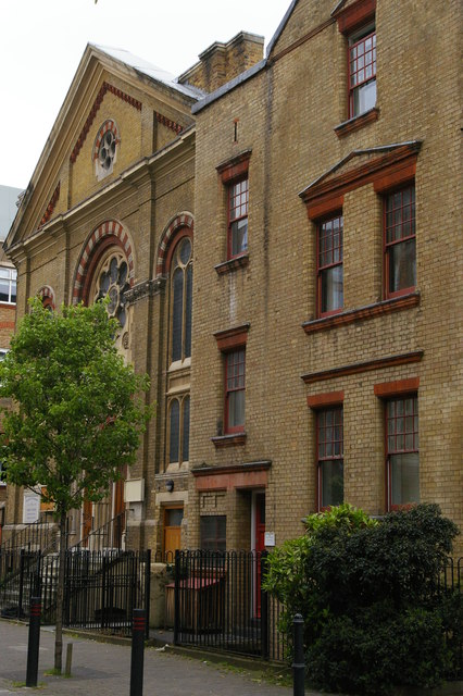 Mansford Street, E2: Unitarian Chapel and Manse