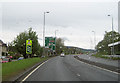 Approaching Barloan Toll roundabout