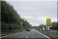 Long straight nearing Stoneymollan roundabout