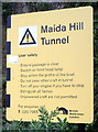 TQ2682 : Maida Hill Tunnel safety rules, Regent's Canal, London by Jaggery