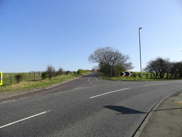 Road junction on the A6076