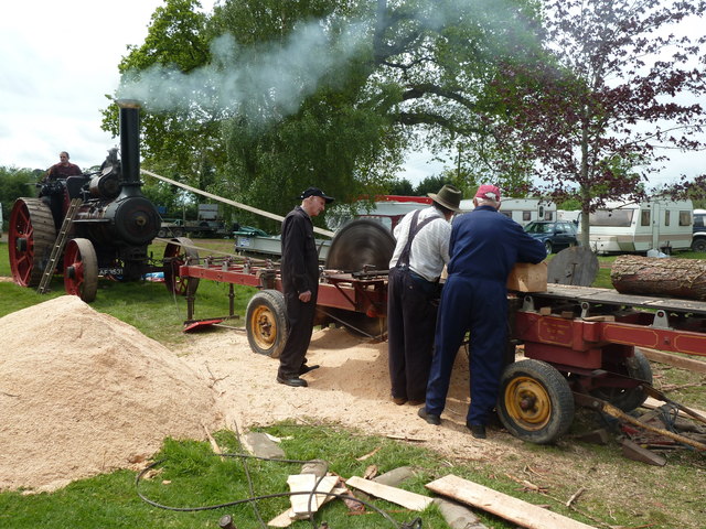 Devon County Show - sawing by steam