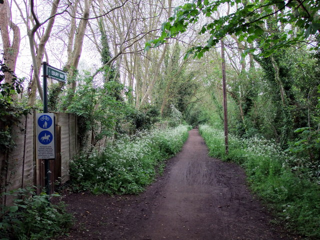 Ebury Way sign near Rickmansworth