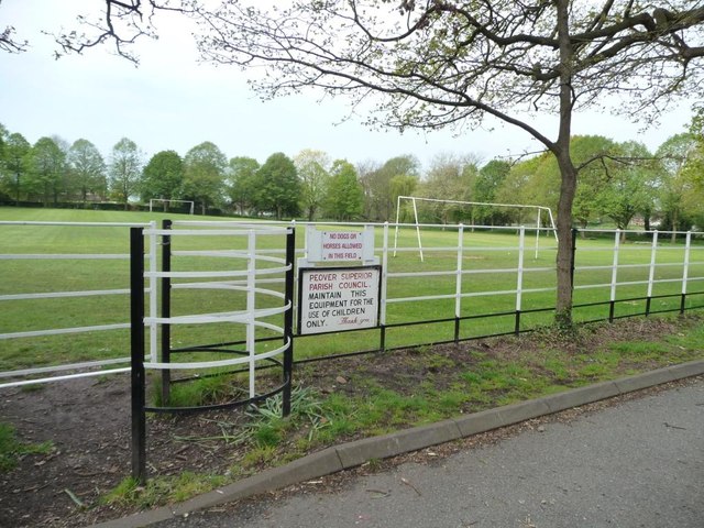 Entrance to Over Peover playing field