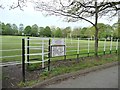 Entrance to Over Peover playing field