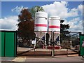 Dry Mortar silos on building site, Kenilworth