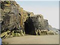 SH5237 : Sea cave, Graig Ddu by N Chadwick