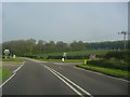 Basingstoke Road at the junction of Village Street