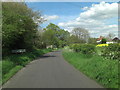 Woodborough Road enters Beechingstoke