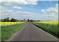 Woodborough Road approaches Manor Farm