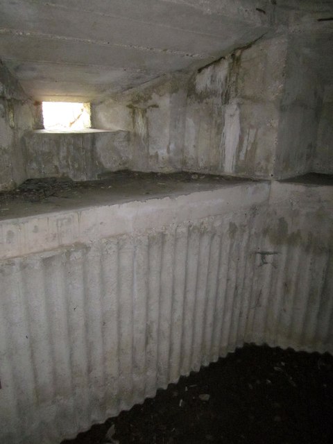 Interior of pillbox, Cad Road