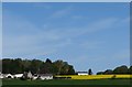 Crops and farm buildings around Roskill House