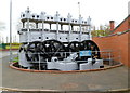 Chassis press outside the Black Country Living Museum, Dudley