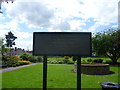 Notice at the entrance to the Garden of Remembrance, Colliers Wood Recreation Ground