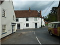 Looking from Church Street towards a 17th century country pub