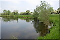 Gravel pit lake by the Ouse Valley Way