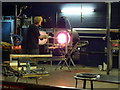 Glass blowing demonstration at the World of Glass, St Helens