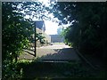 Ramp and gate to kennels