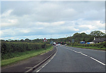 SD4964 : A683  west approaching M6 junction 34 by John Firth