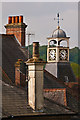 Chimneys and a clock