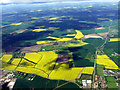 Farmland near Buntingford from the air