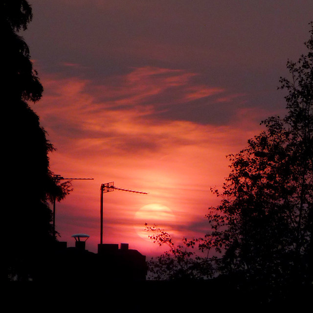 Sunset over Penn, Wolverhampton