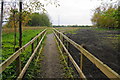 Diverted path past Lower Spen Moor Farm