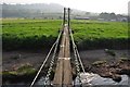 SS9405 : Mid Devon : Footbridge over The River Exe by Lewis Clarke