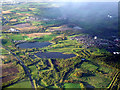 The M73 motorway from the air