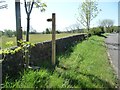 Public footpath sign, Blackbrook